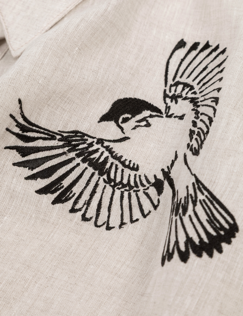 Camisa blusa lino Lisa arena