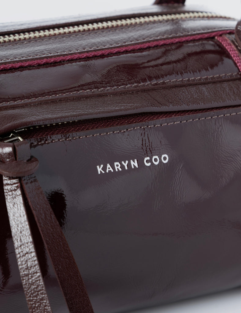 Cartera Diana Mini Granate Charol