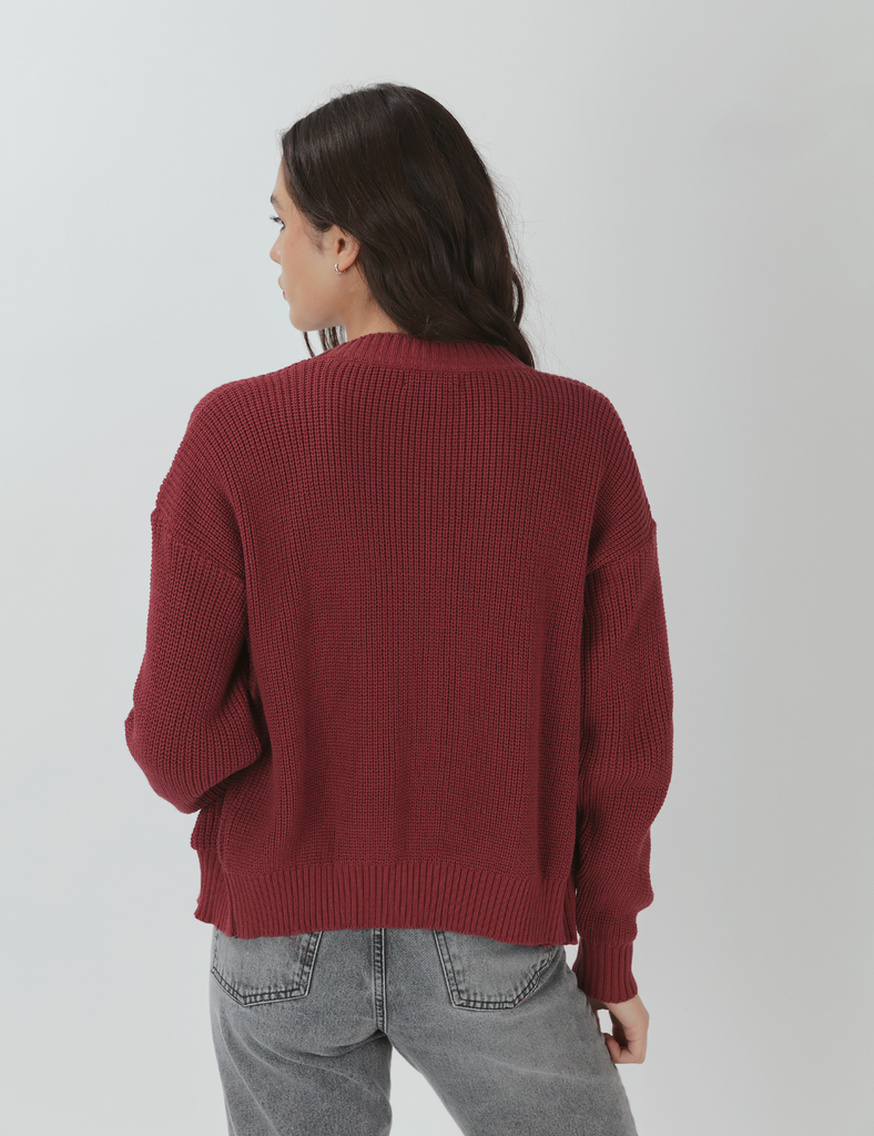 Tejido Algodón Trix Granate