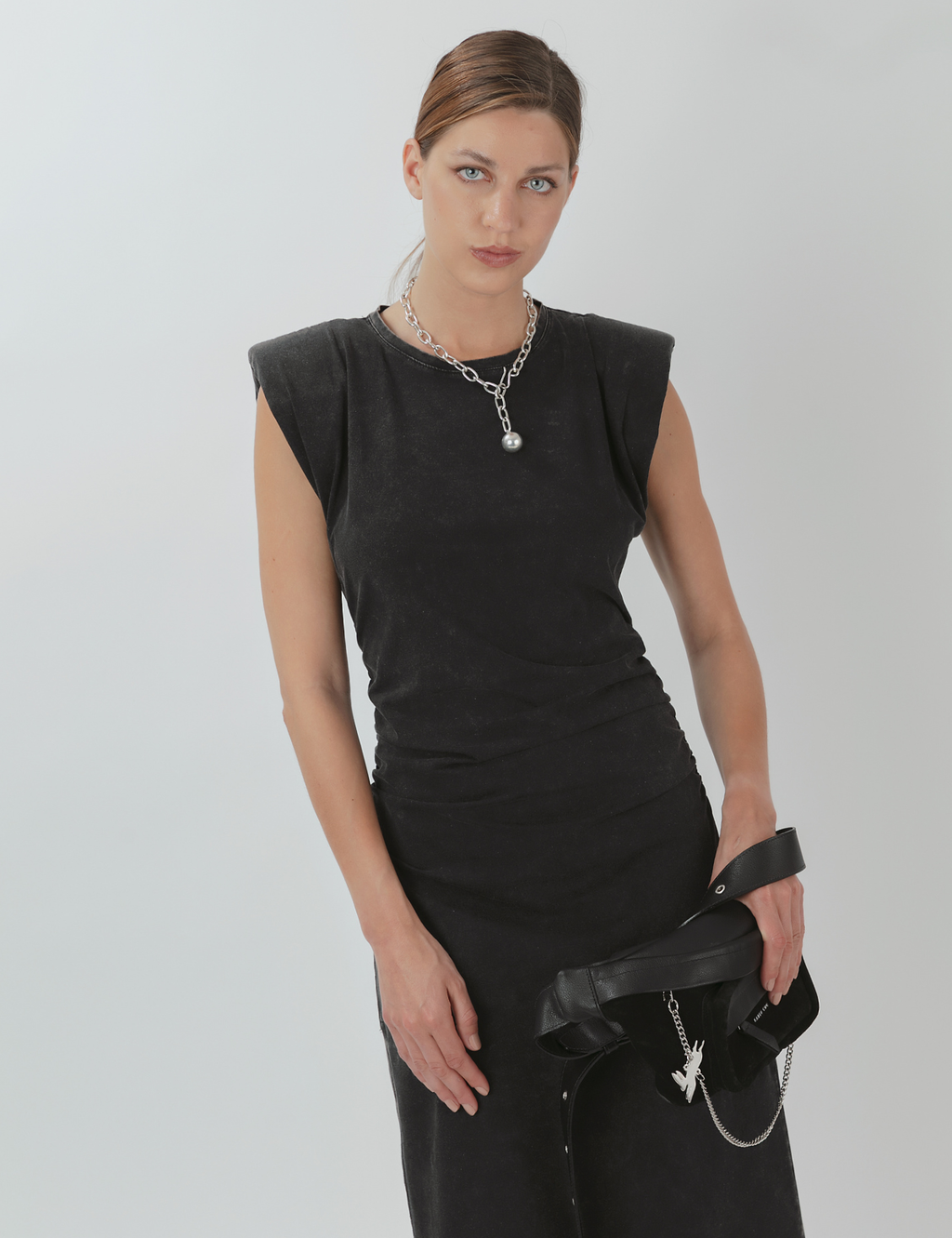 Vestido Algodón Donna Gris