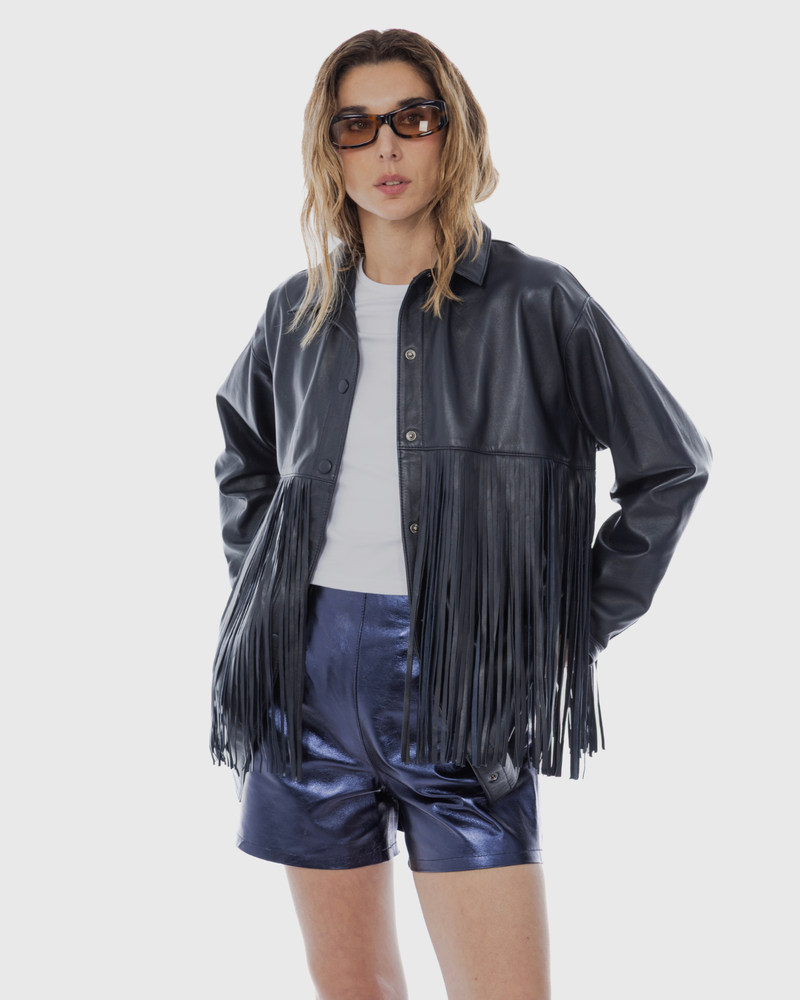 Short Bali Azul Metalizado