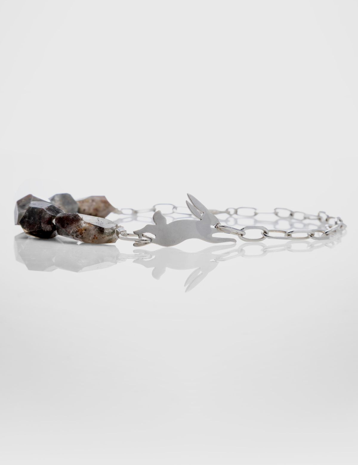 Collar Piedra Lapin Plata