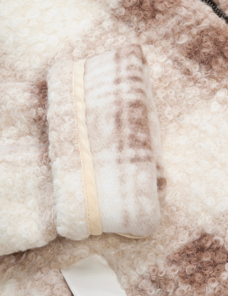 Chaqueta bomber corderito Trinity beige