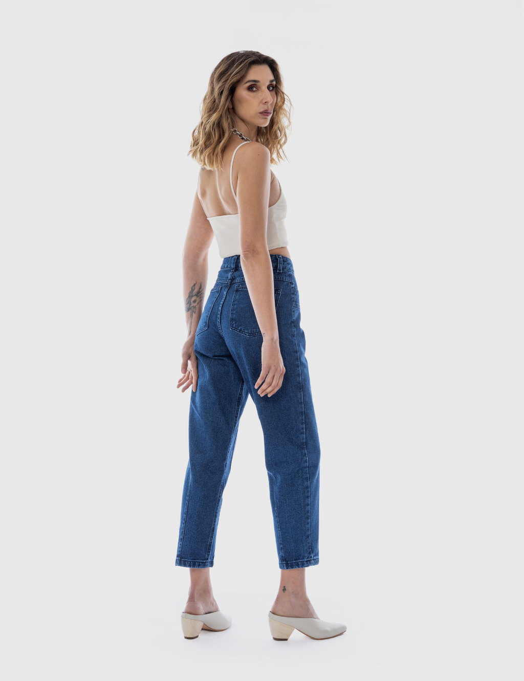 Jeans moms sustentable Patch