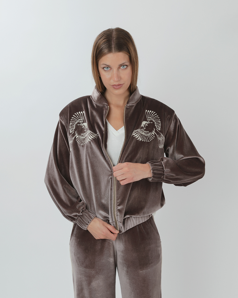 Chaqueta Bomber Velvet Sagrado