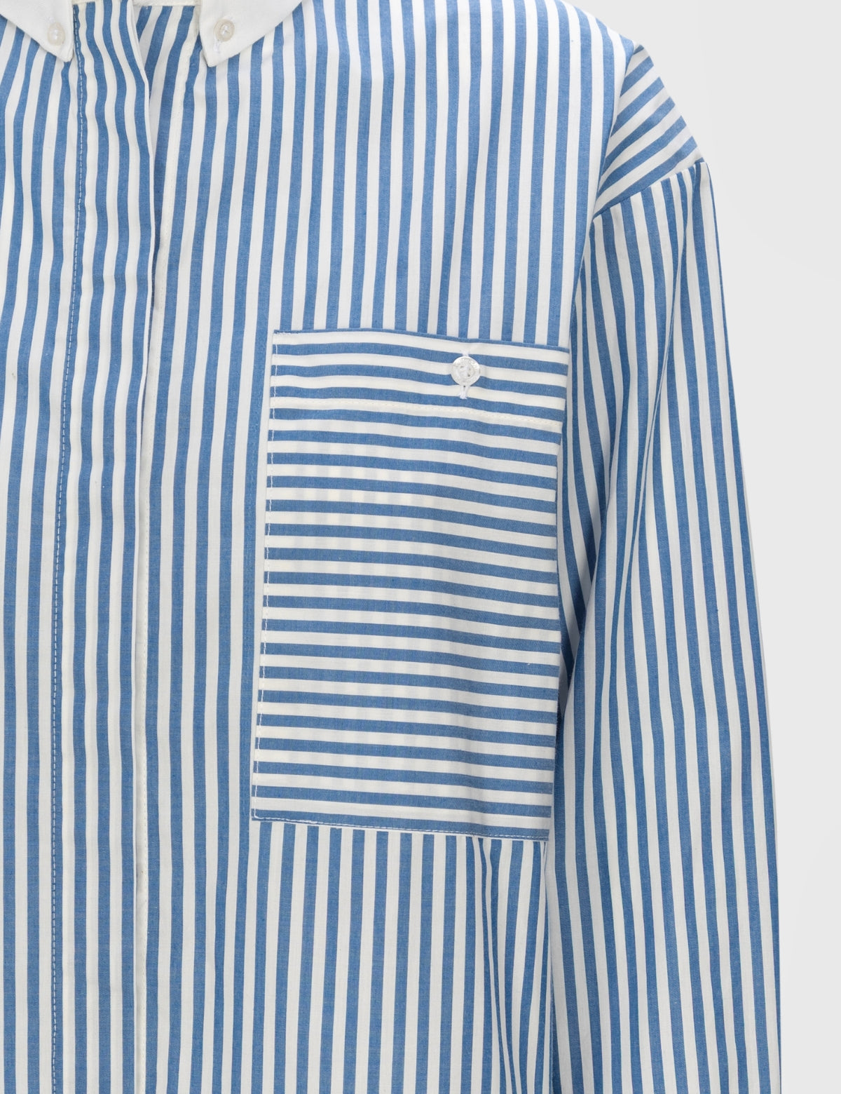 Blusa Lisa Rayas Azul