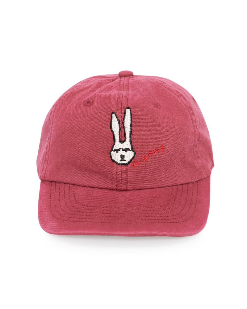 Gorro de Algodón Lenny Rojo Vintage – Bordado Lenny