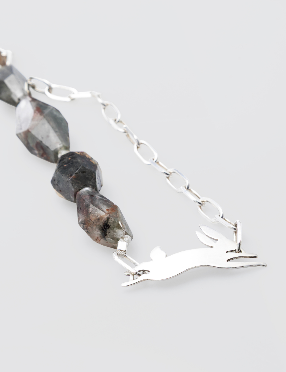 Collar Piedra Lapin Plata