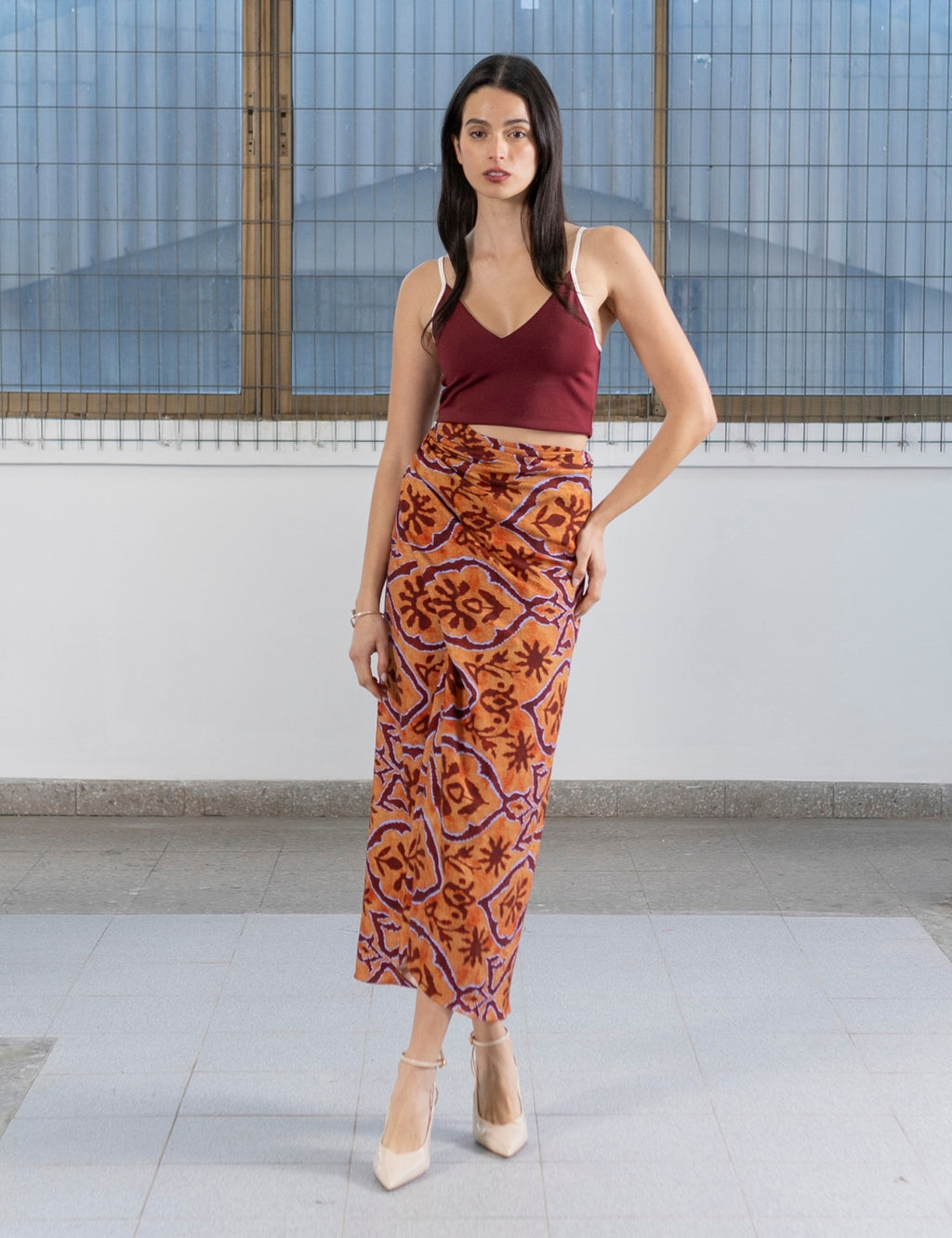 Falda Wrap Ambar