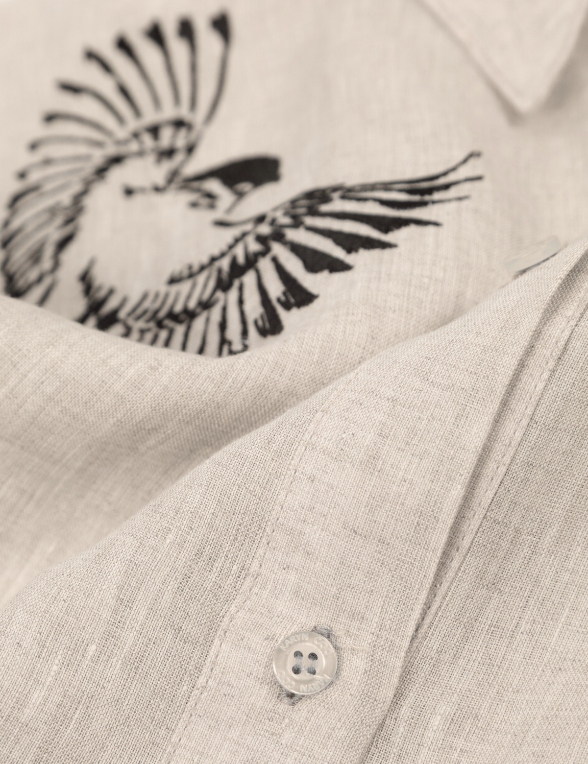 Camisa blusa lino Lisa arena