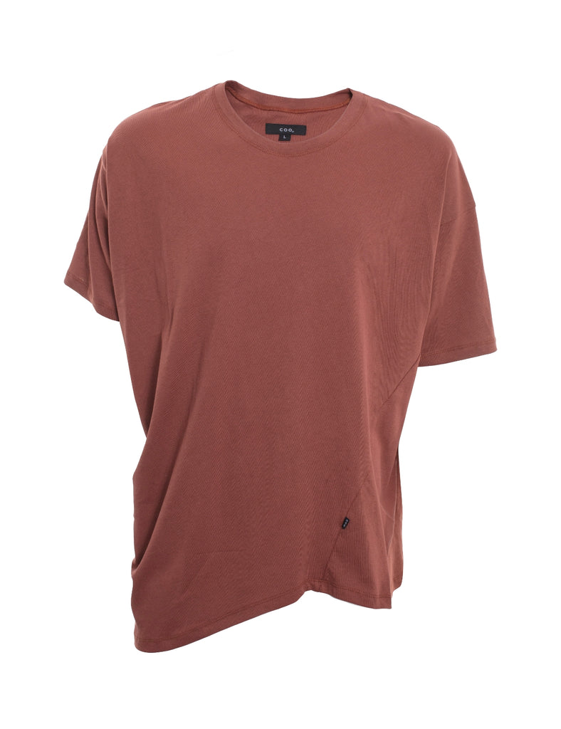 Polera irregular Norton ladrillo