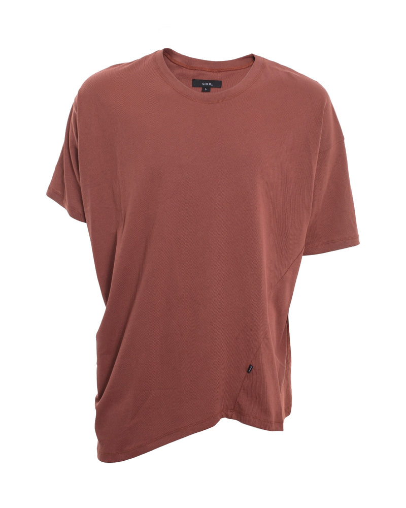 Polera irregular Norton ladrillo