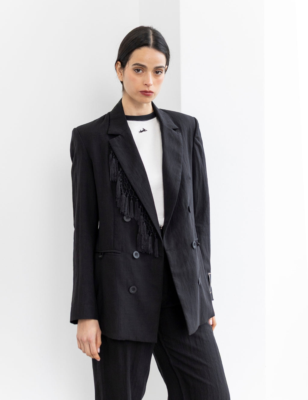 Blazer Lino Pampa Negro