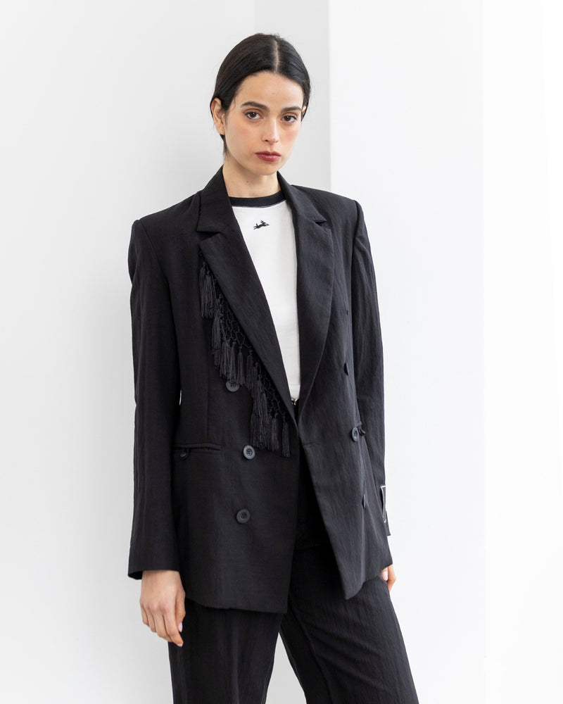 Blazer Lino Pampa Negro
