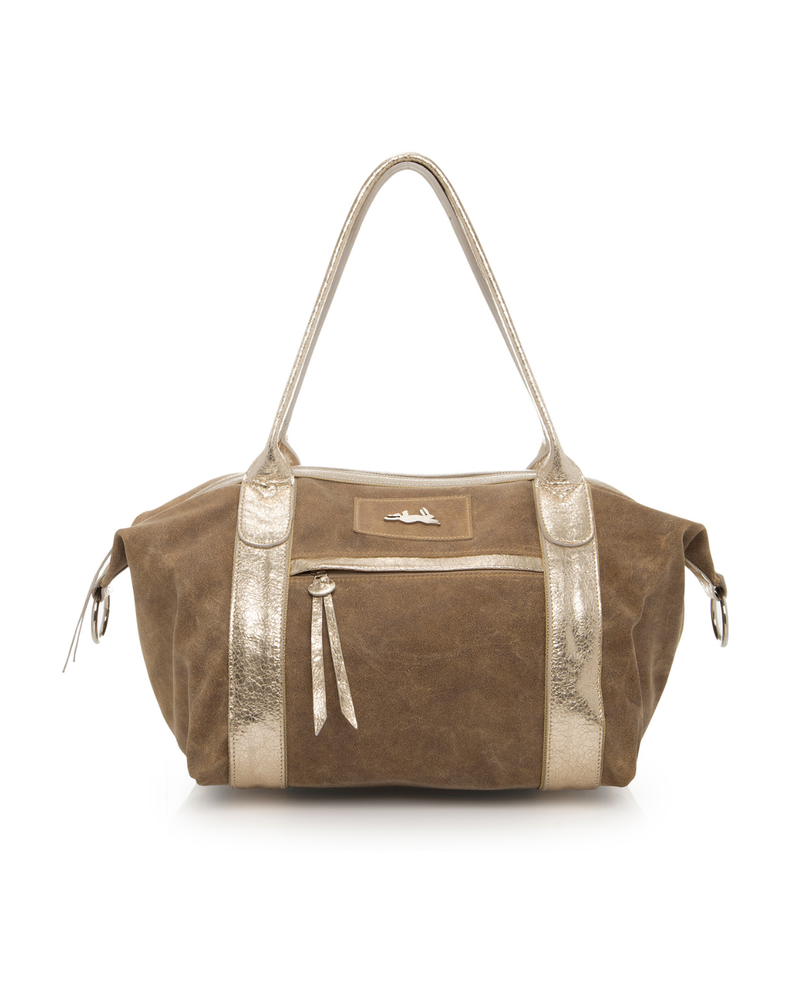 Cartera reno Diana Toffee/Dorado