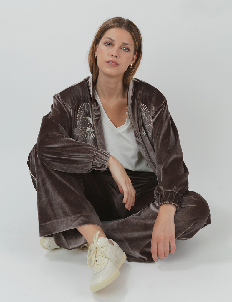 Chaqueta Bomber Velvet Sagrado