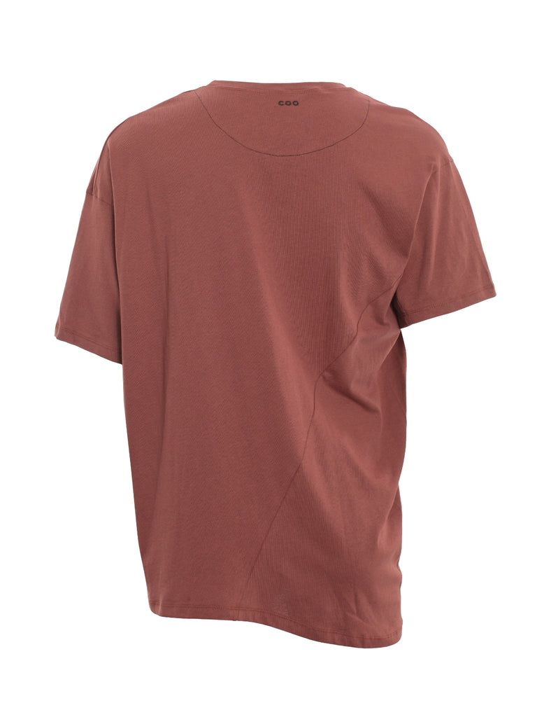 Polera irregular Norton ladrillo