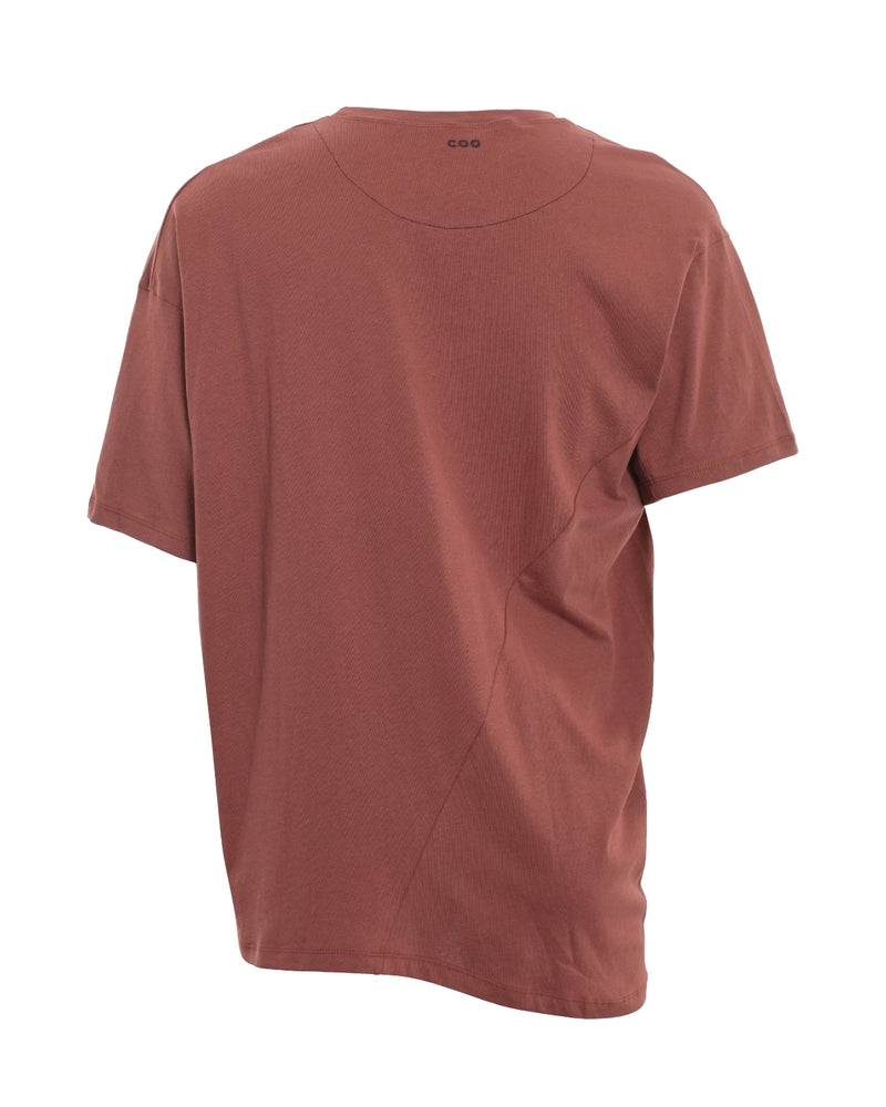 Polera irregular Norton ladrillo