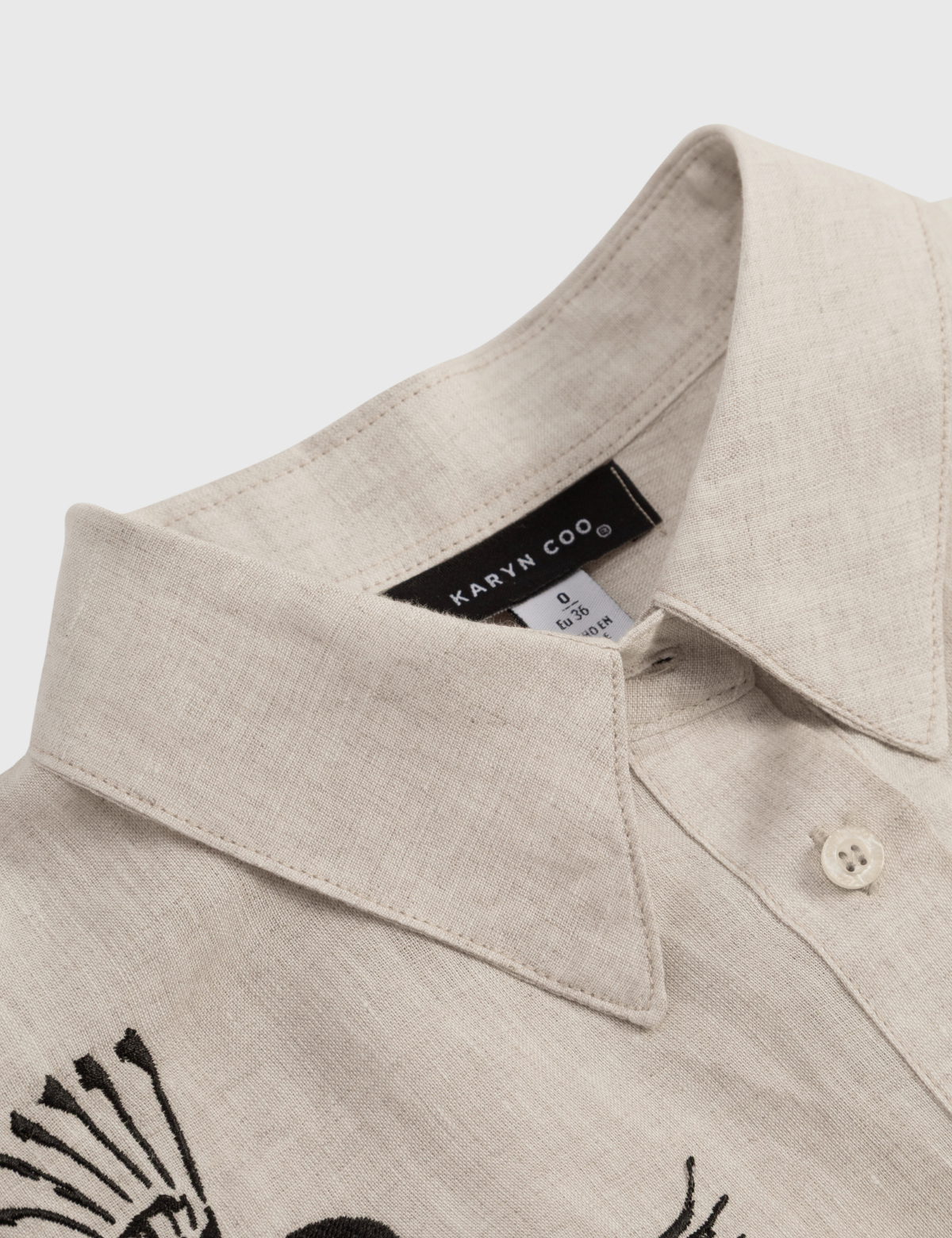 Camisa blusa lino Lisa arena