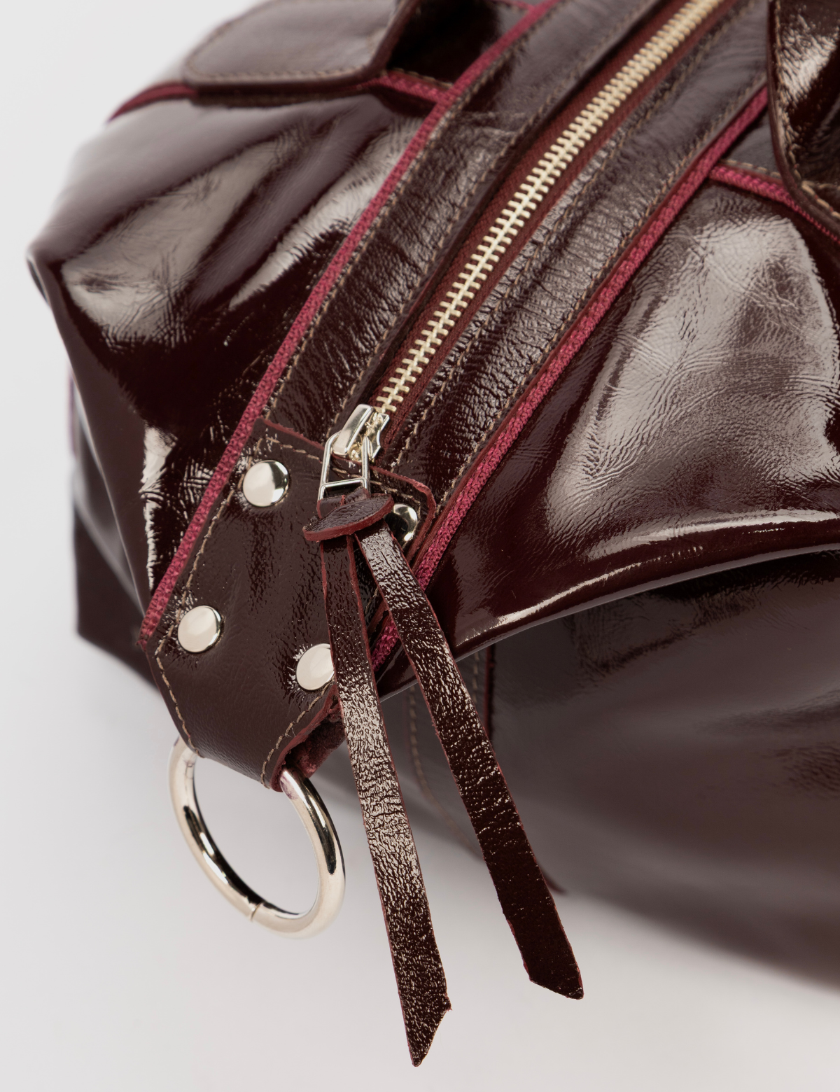 Cartera Diana Charol Granate