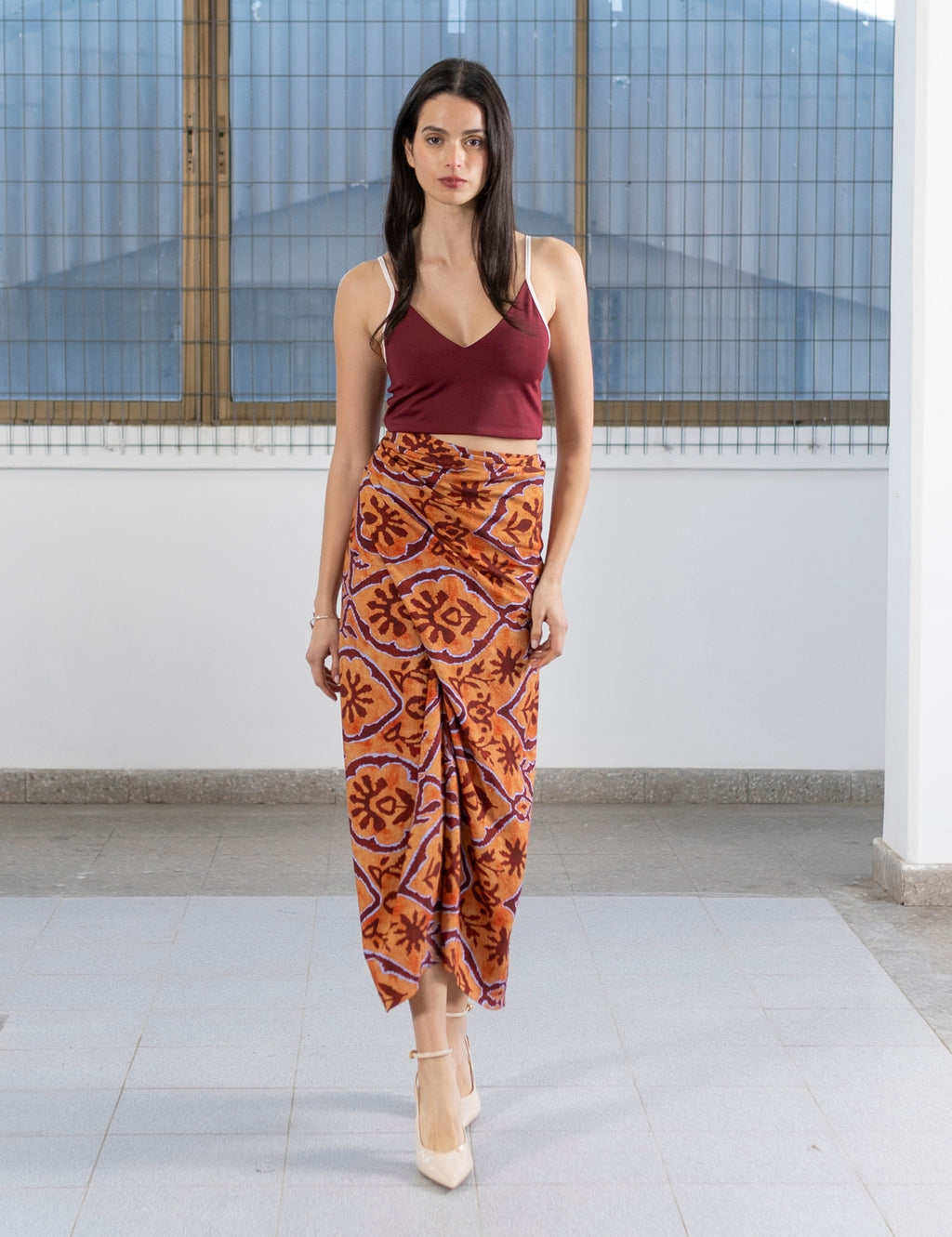 Falda Wrap Ambar