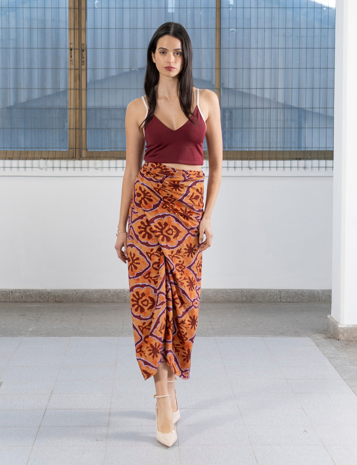 Falda Wrap Ambar