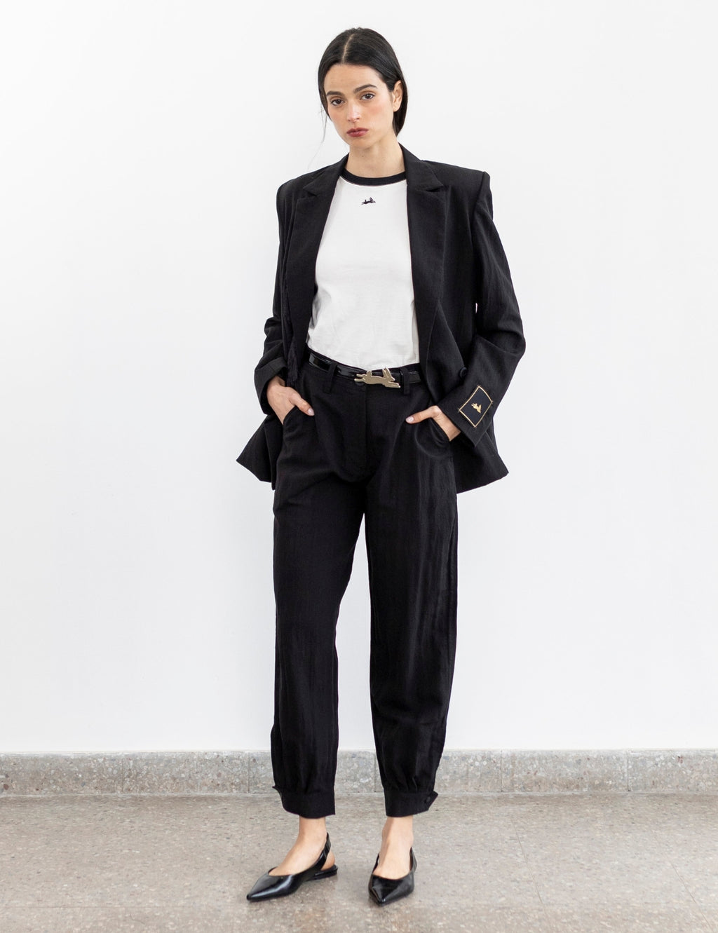 Blazer Lino Pampa Negro