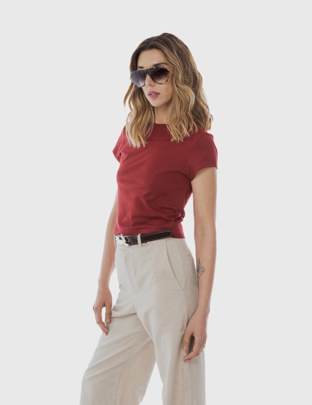 Polera Kiddo Burdeo