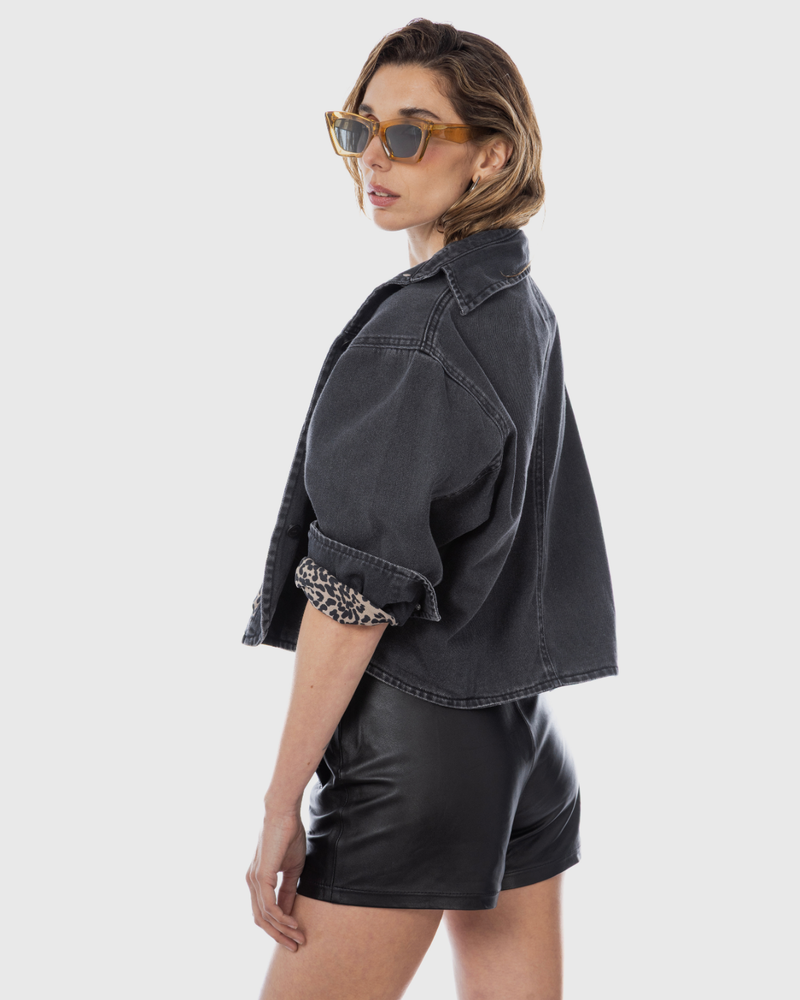 Chaqueta Denim Boho Lucia Negro
