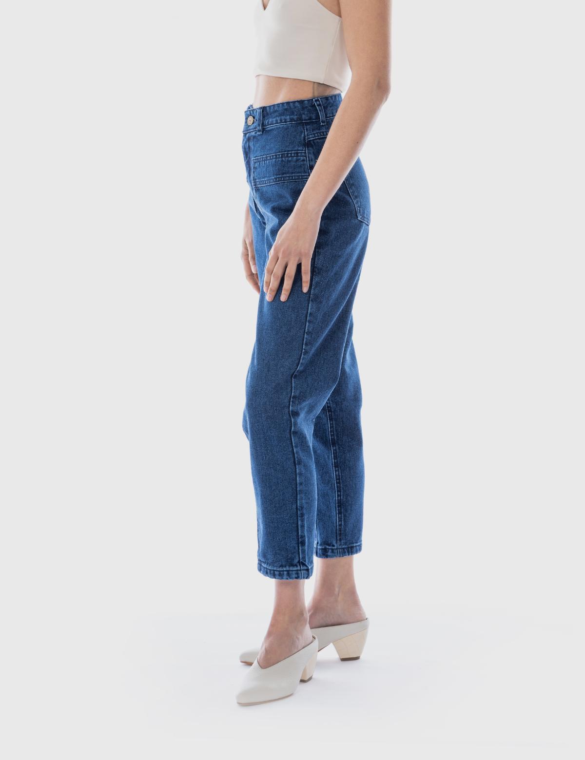 Jeans moms sustentable Patch