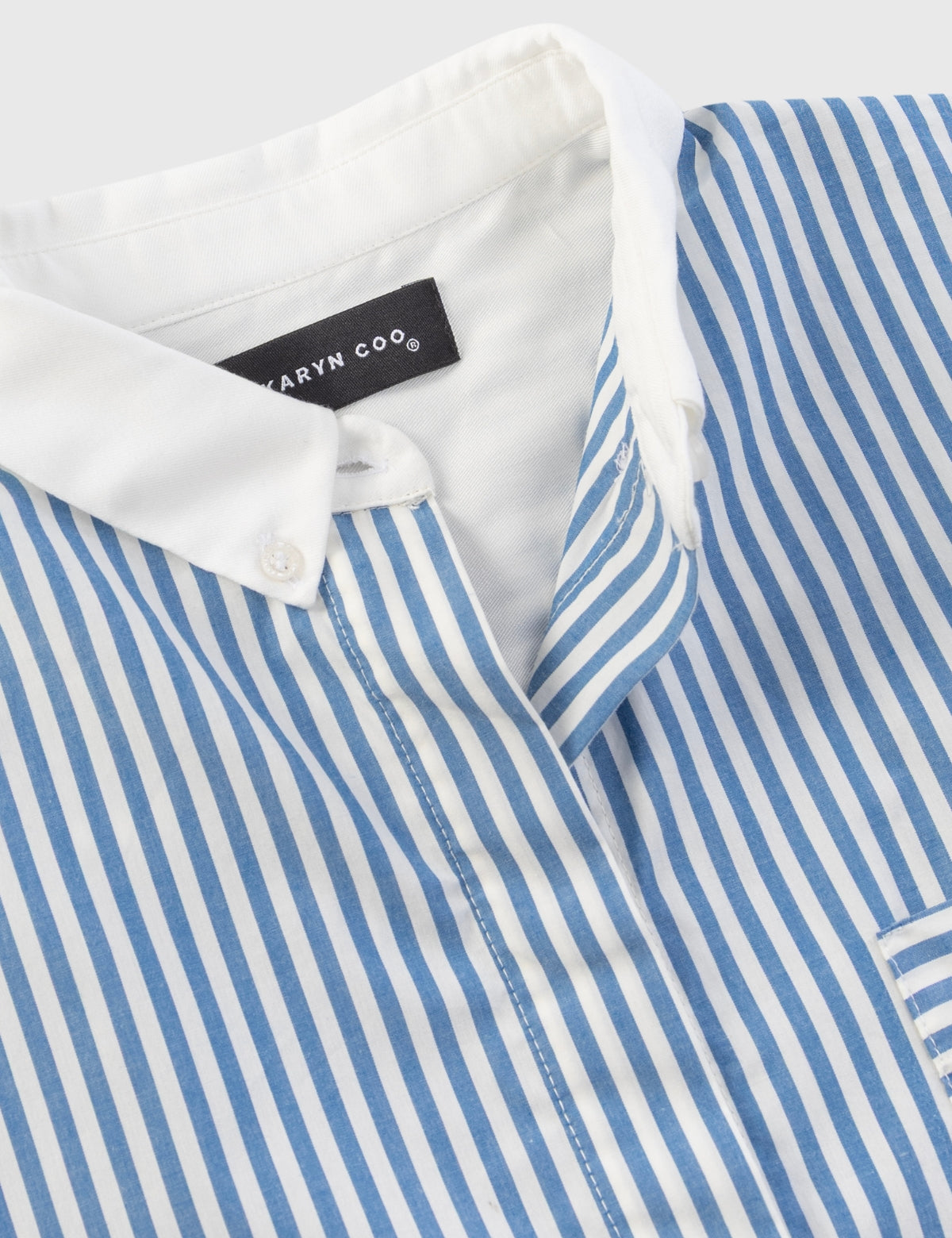 Blusa Lisa Rayas Azul