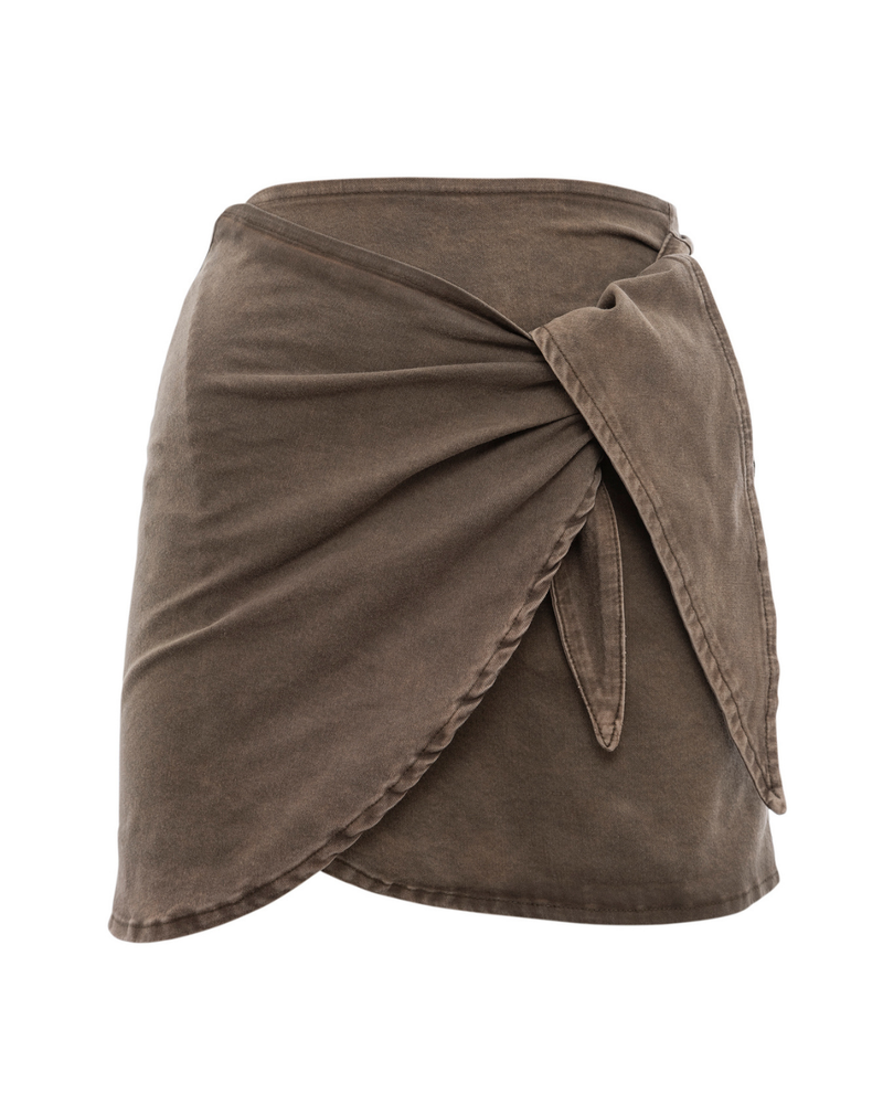 Falda gabardina Anakena moro