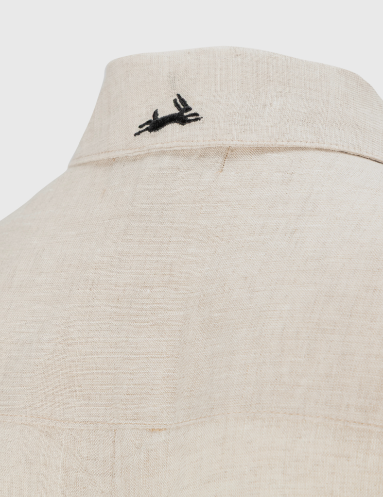 Camisa blusa lino Lisa arena