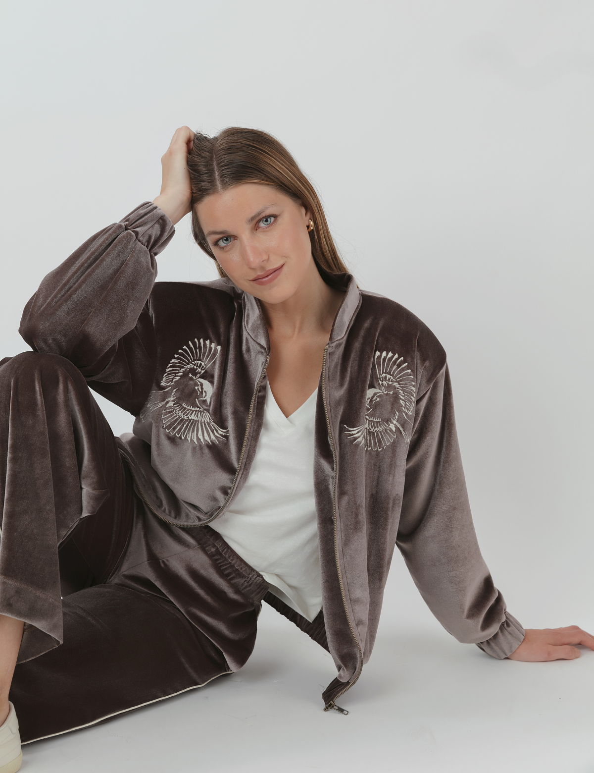 Chaqueta Bomber Velvet Sagrado