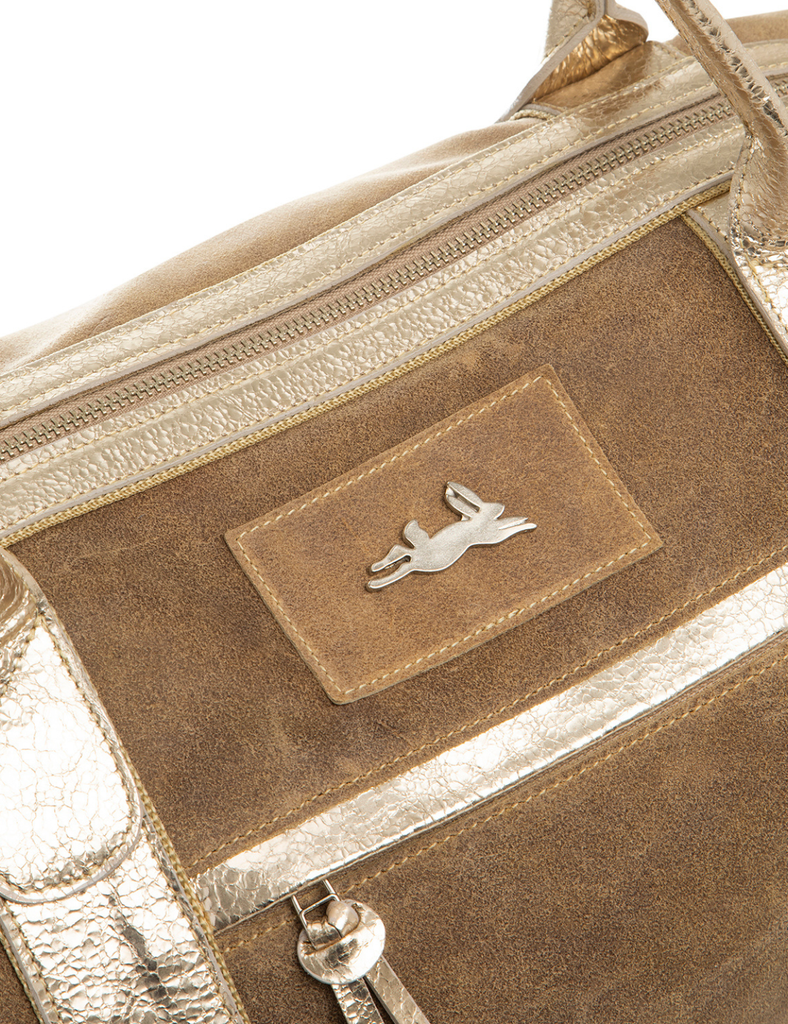 Cartera reno Diana Toffee/Dorado