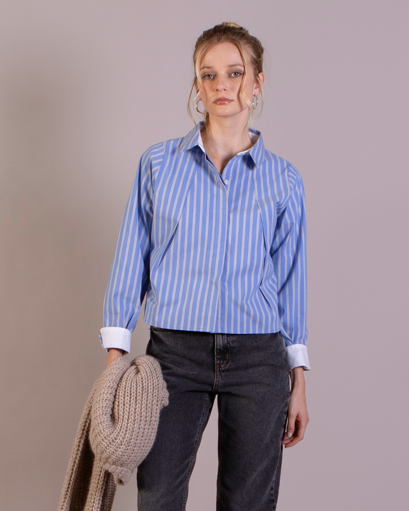 Blusa Midi Xilo Celeste