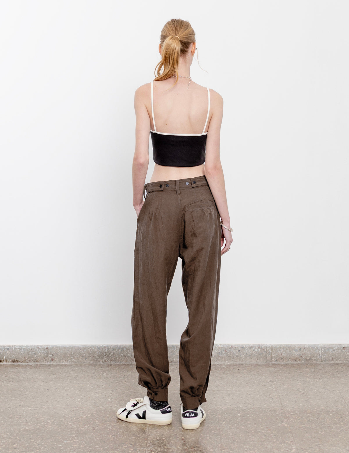 Pantalón Lino Pampa Tabaco