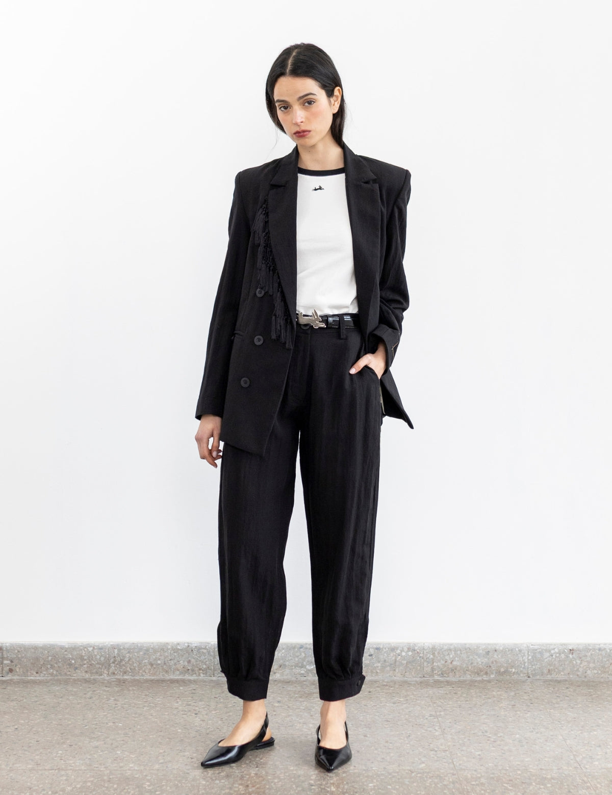 Blazer Lino Pampa Negro