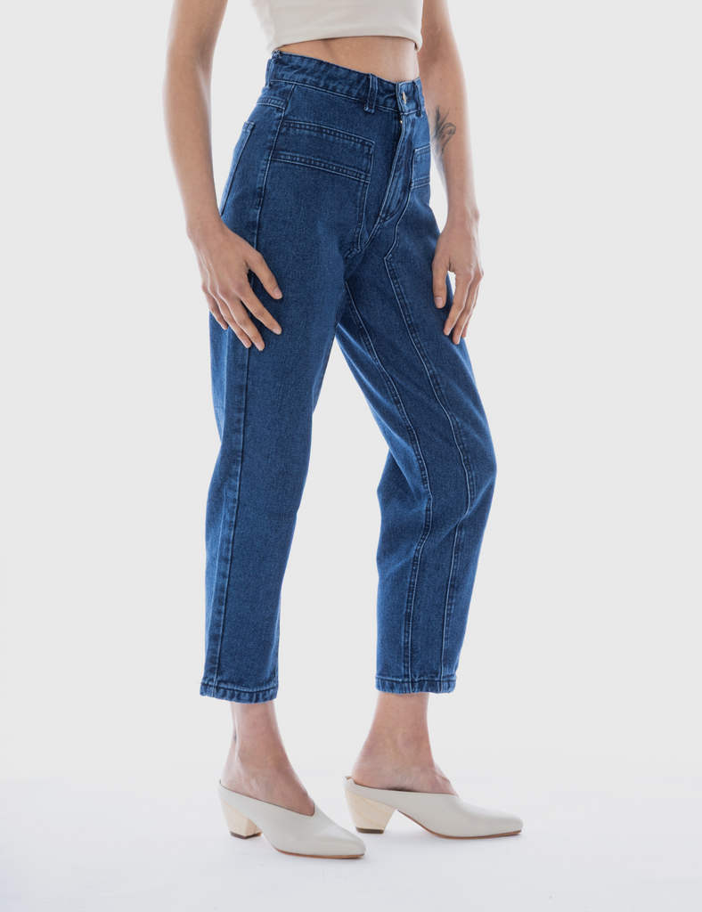 Jeans moms sustentable Patch