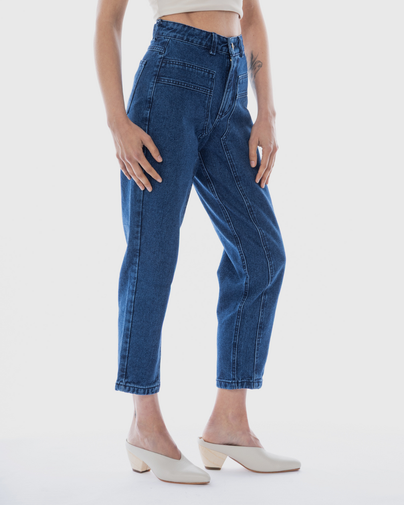 Jeans moms sustentable Patch