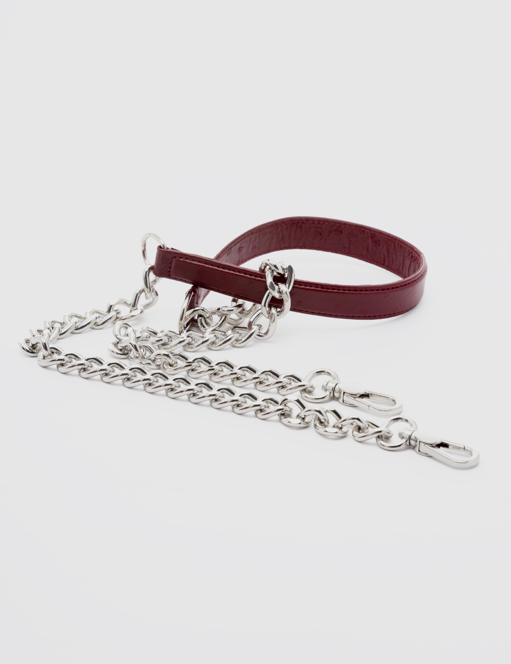 Cartera Inés Avestruz Granate