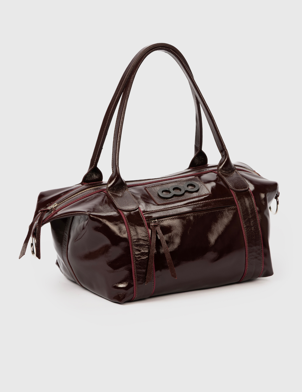 Cartera Diana Charol Granate