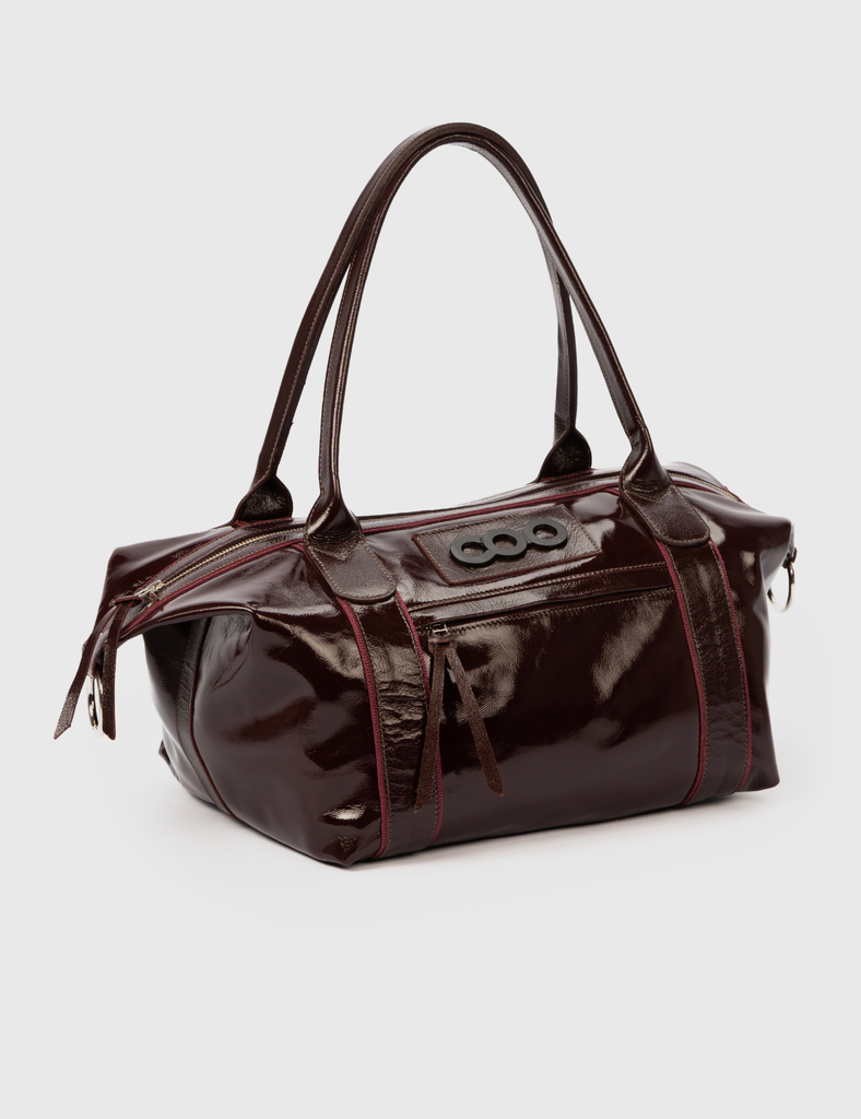 Cartera Diana Charol Granate