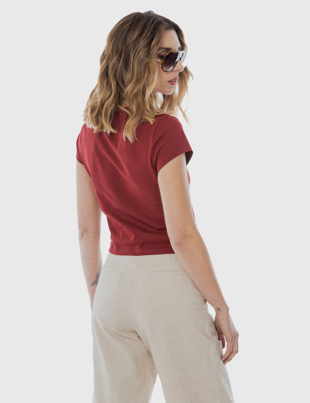 Polera Kiddo Burdeo