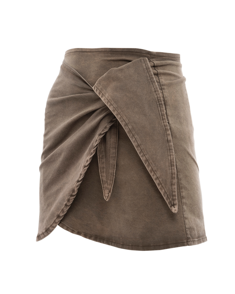 Falda gabardina Anakena moro