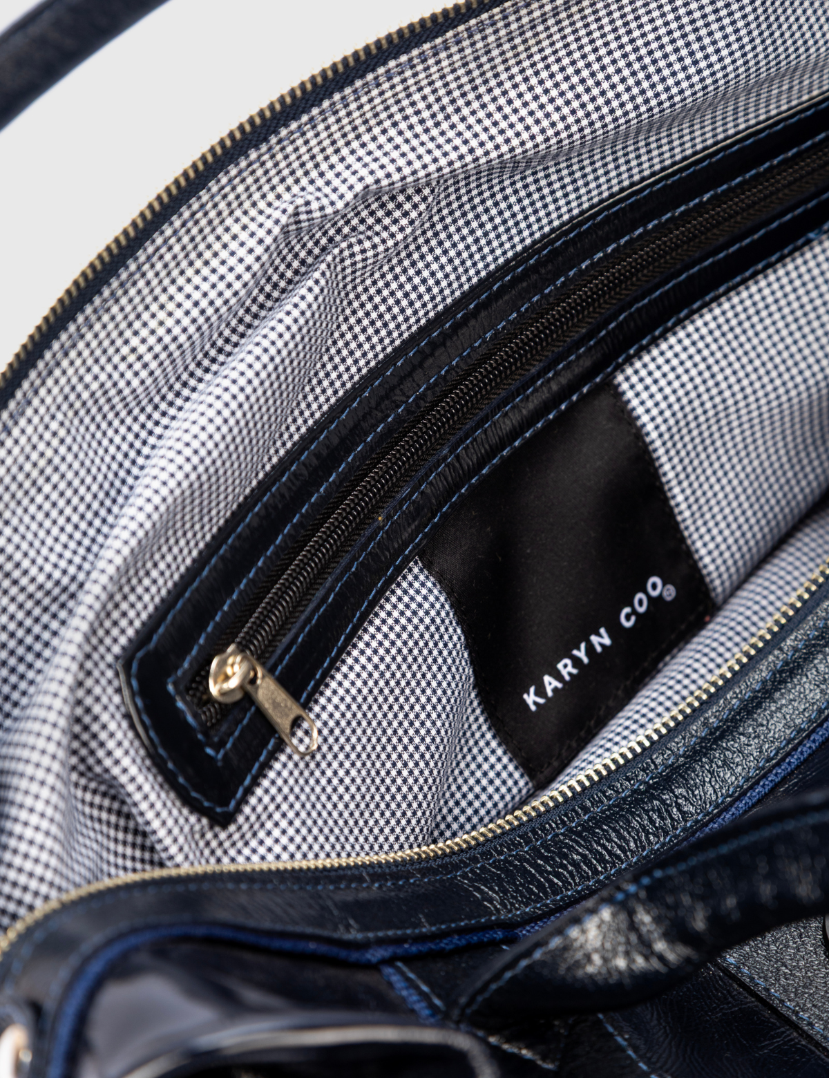 Cartera Diana Charol Marino