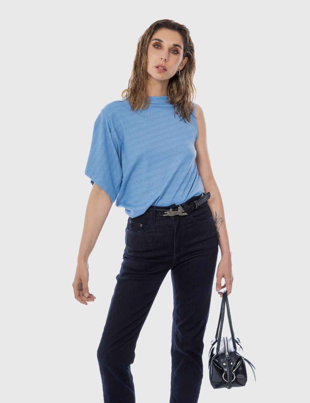 Blusa Irregular Bilbao Cielo