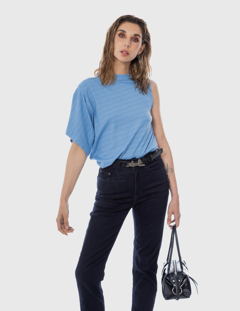 Blusa Irregular Bilbao Cielo