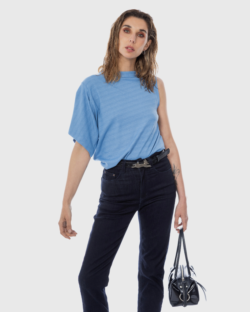 Blusa Irregular Bilbao Cielo