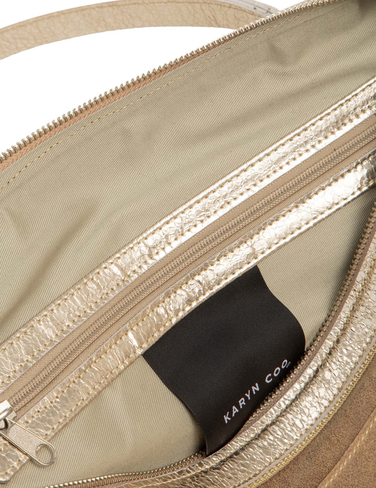 Cartera reno Diana Toffee/Dorado